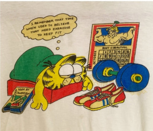 Vintage 80's Garfield baby tee tshirt