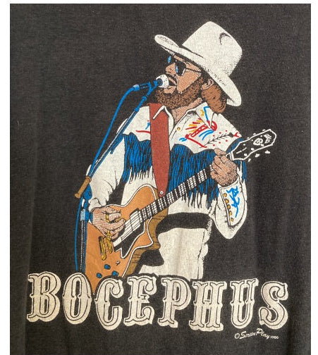 1986 Vintage Hank Williams Jr BOCEPHUS  tee