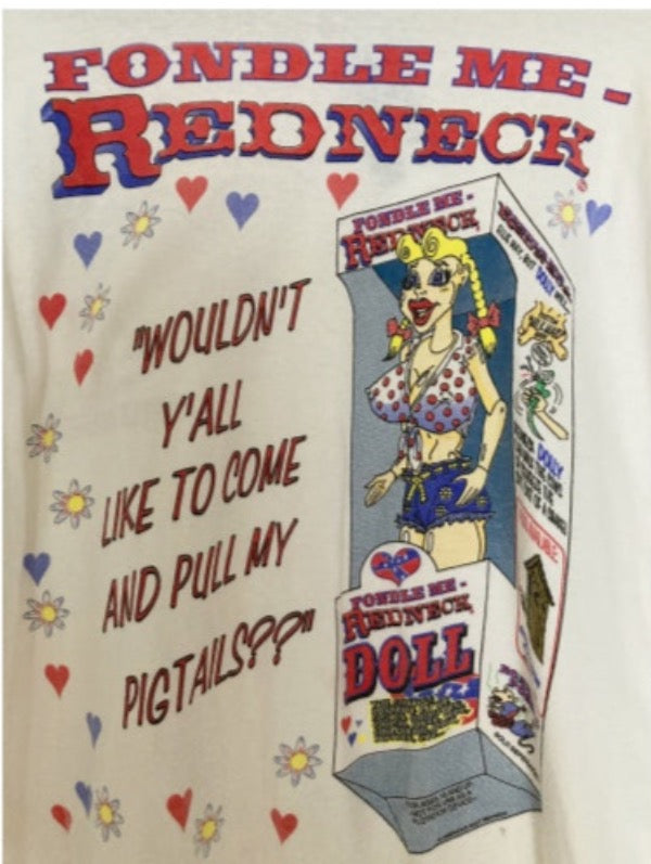 Vintage Redneck Doll funny. novelty print tee