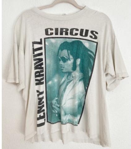 FREE SHIPPING: RARE  1995 LENNY KRAVITZ Circus European Tour tee