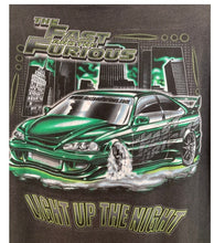 Load image into Gallery viewer, Y2K Vintage The Fast and The Furious Light Up The Night tee