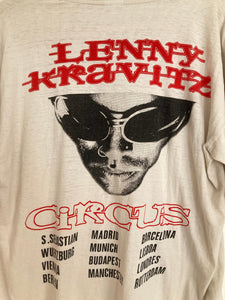 FREE SHIPPING: RARE &nbsp;1995 LENNY KRAVITZ Circus European Tour tee