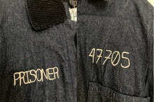 Load image into Gallery viewer, FREE SHIPPING: Vintage Prison Department Of Correction prisoner padded denim jacket