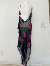 Load image into Gallery viewer, FREE SHIPPING: Y2K silk deadstock Shirley of Hollywood lingerie with matching thong sheer dress