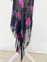 Load image into Gallery viewer, FREE SHIPPING: Y2K silk deadstock Shirley of Hollywood lingerie with matching thong sheer dress
