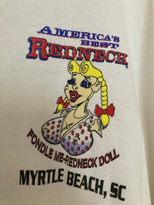 Vintage Redneck Doll funny. novelty print tee
