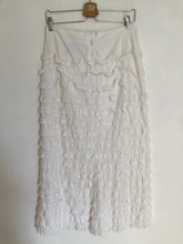 Load image into Gallery viewer, 30" Vintage lace ruffle maxi skirt
