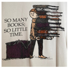 Load image into Gallery viewer, L/XL Vintage Edward Gorey So Many Books So Little Time crewneck