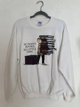 Load image into Gallery viewer, L/XL Vintage Edward Gorey So Many Books So Little Time crewneck