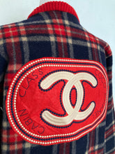 Load image into Gallery viewer, Vintage 80&#39;s bootleg CHANEL plaid wool coat