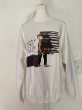 Load image into Gallery viewer, L/XL Vintage Edward Gorey So Many Books So Little Time crewneck