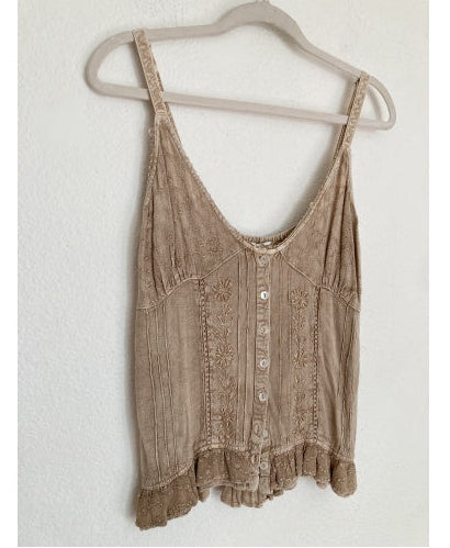 Y2K fairycore embroidered tank