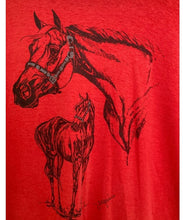 Load image into Gallery viewer, L/XL Vintage Horse tshirt 50/50