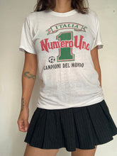 Load image into Gallery viewer, Vintage 80's Italian Numero Uno Campioni Del Mondo  football tee  50/50