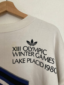 FREE SHIPPED Vintage 1980 ADIDAS Winter Olympic Lake Placid New York  sweatshirt