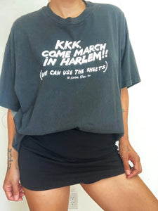 FREE SHIPPING: Vintage 90's KKK Come March In Harlem NYC tee