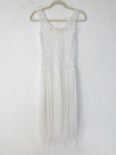 Load image into Gallery viewer, Vintage 70&#39;s 80&#39;s lace sheer lingerie slip dress maxi