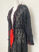 Load image into Gallery viewer, Vintage lace ruffle trim sheer night gown