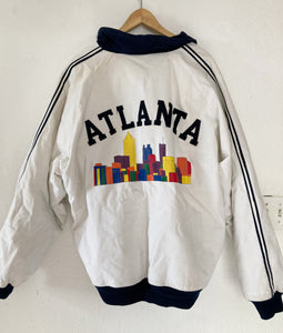 XL/XXL Vintage ATLANTA embroidered bomber winter jacket