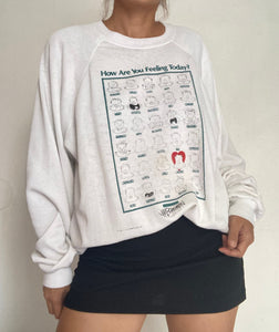 Vintage How Are You Feeling Today Emotion crewneck 50/50