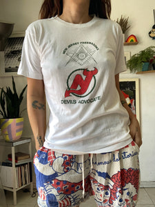 Vintage New Jersey Devils hockey FREEMASONS tee