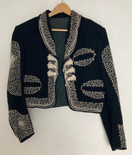 Load image into Gallery viewer, Vintage Mariachi embroidered wool cropped jacket
