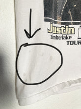 Load image into Gallery viewer, 2003 Vintage Justified Stripped Justin Timberlake Christina &nbsp;Aguilera tour tee