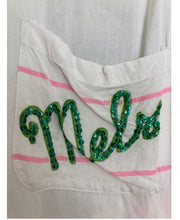 Load image into Gallery viewer, Vintage MELS Diner  sequined button up skirt