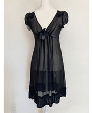 Load image into Gallery viewer, Y2K REBECCA TAYLOR sheer babydoll silk dress