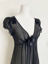Load image into Gallery viewer, Y2K REBECCA TAYLOR sheer babydoll silk dress