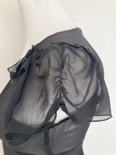 Load image into Gallery viewer, Y2K REBECCA TAYLOR sheer babydoll silk dress