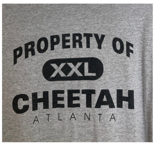 L/XL Vintage Cheetah Lounge Atlanta stripe adult entertainment club tshirt