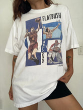 Load image into Gallery viewer, L/XL Vintage Flatbush Falcons Brooklyn New York highschool tee