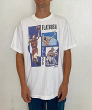 Load image into Gallery viewer, L/XL Vintage Flatbush Falcons Brooklyn New York highschool tee
