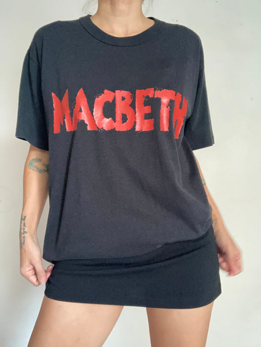 Vintage 1992 MACBETH play festival tee