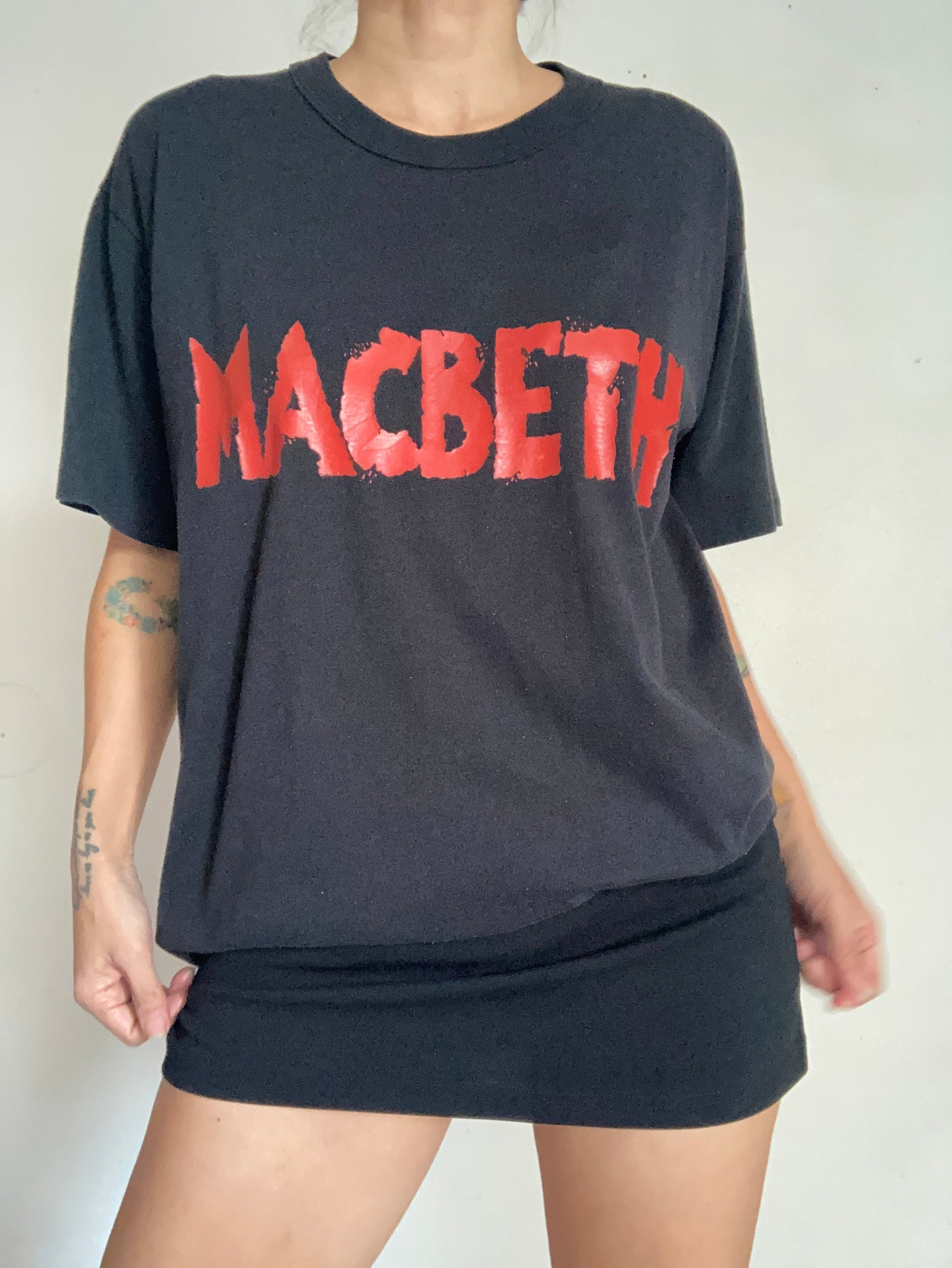 Vintage 1992 MACBETH play festival tee