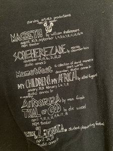 Vintage 1992 MACBETH play festival tee