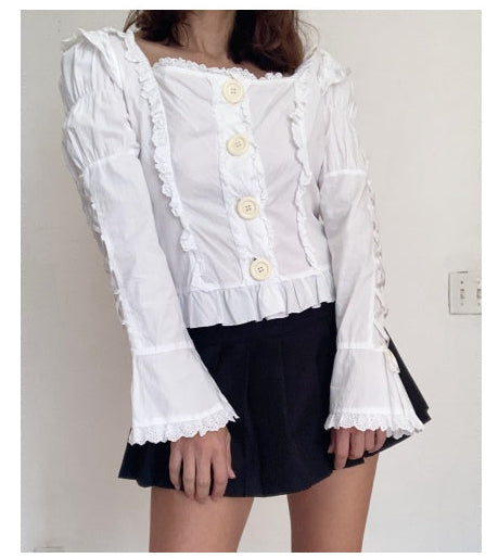 Lolita Japanese brand white top