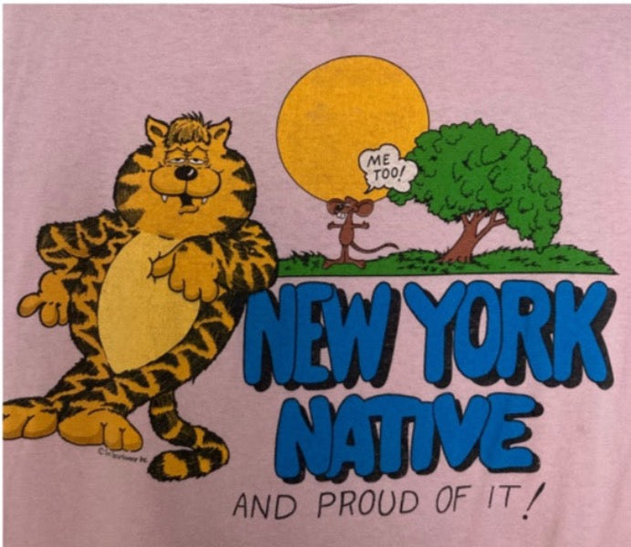 Vintage 80's New York Native And Proud Of It tee  50/50