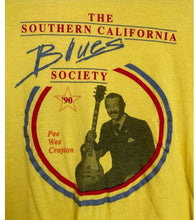 Load image into Gallery viewer, Vintage 1990 Southern California Blues Society Pee Wee Crayton tee