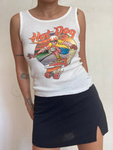 Load image into Gallery viewer, Vintage 80&#39;s Hot Dog Skateboarding ribbed tank
