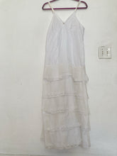Load image into Gallery viewer, Vintage petticoat layer ruffle lace maxi dress