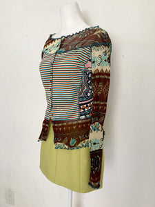 LULU H PARIS mesh button up top