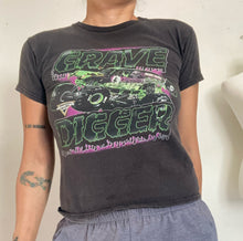 Load image into Gallery viewer, XS/S Vintage 90's Grave Digger Monster Jam 4x4 baby tee