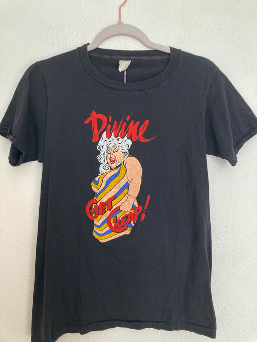 FREE SHIPPING: RARE 70's 80's  DIVINE Drag Queen Get Cheap tee