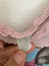 Load image into Gallery viewer, 3D emblem Vintage 1987  HARLEY DAVIDSON lace trim ribbed tank top pink