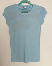 Load image into Gallery viewer, Vintage 70&#39;s Airbrushed cheerleading rainbow cheer ribbed tee50/50