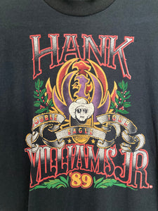 Vintage 1989 Hank William Jr.  tour  tee 50/50