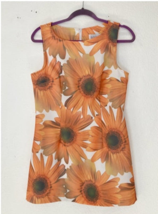 Vintage 90's XOXO sunflower mini dress