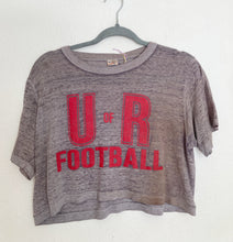 Load image into Gallery viewer, Vintage 70&#39;s University of Rochester New York  football cropped tee